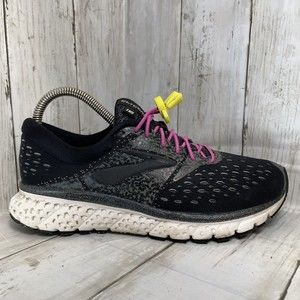 Brooks Womens Glycerin 16 Black Running Shoes Sneakers Size 7.5 B 1202781B015